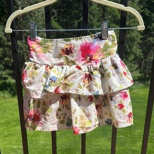Floral Ruffle Skort